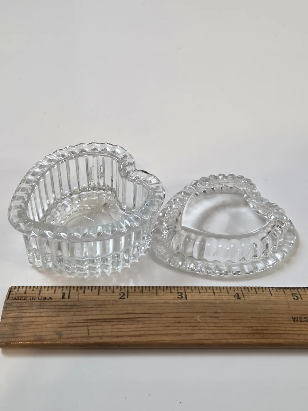 Clear Heart-Shaped Glass Trinket Box - Home Accents